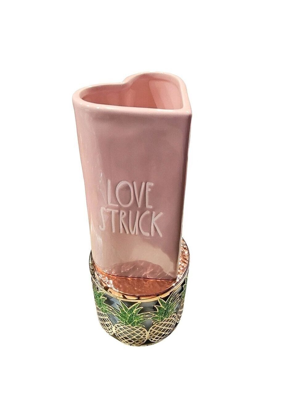 Rae Dunn Tall Heart Vase Love Struck